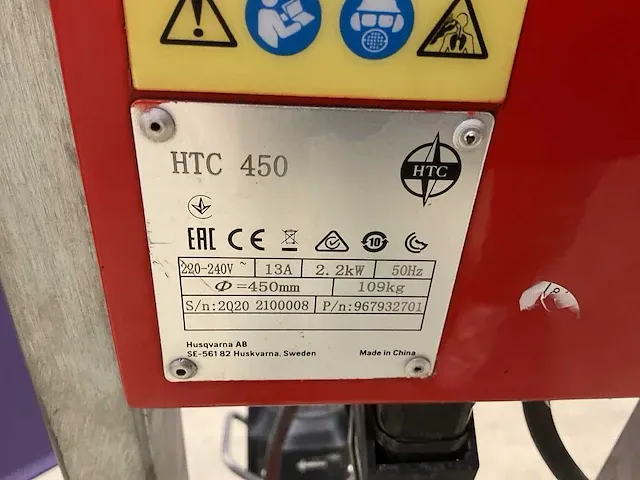 2020 htc gl 450 vloeropruw-/schuurmachine - afbeelding 5 van  5