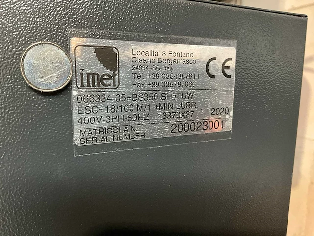 2020 imet bs350 shi bandzaagmachine - afbeelding 21 van  21
