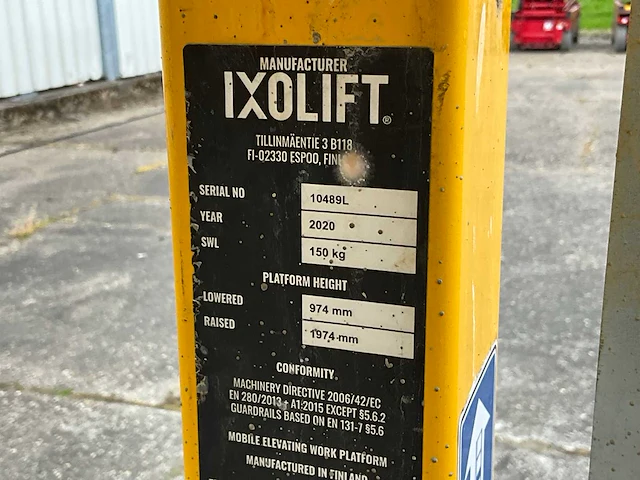 2020 ixolift x400ws masthoogwerker - afbeelding 8 van  8