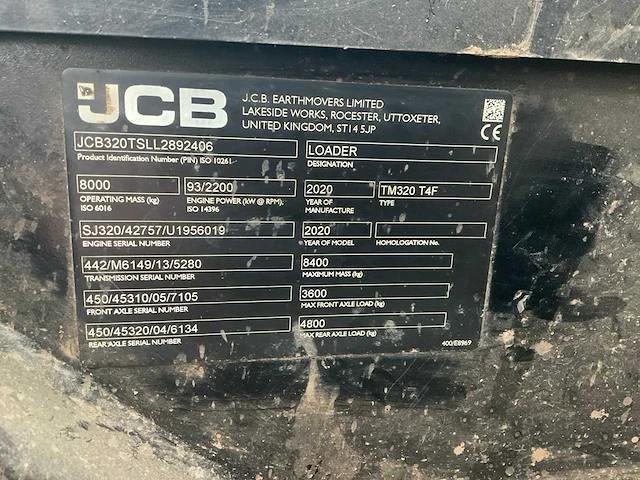 2020 jcb tm320 t4f telescopische wiellader - afbeelding 26 van  26