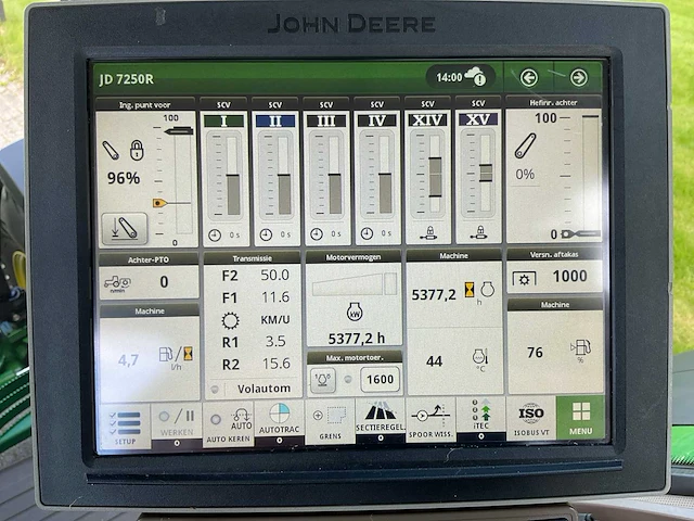 2020 john deere 7250r vierwielaangedreven landbouwtractor - afbeelding 25 van  36