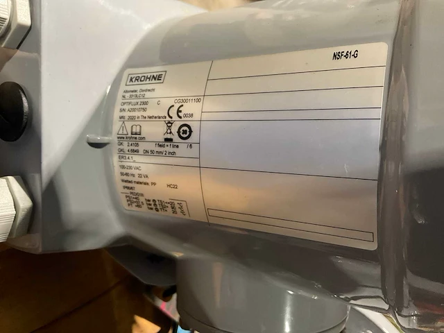 2020 krohne optiflux 2300 elektromagnetische flowmeter - afbeelding 3 van  3
