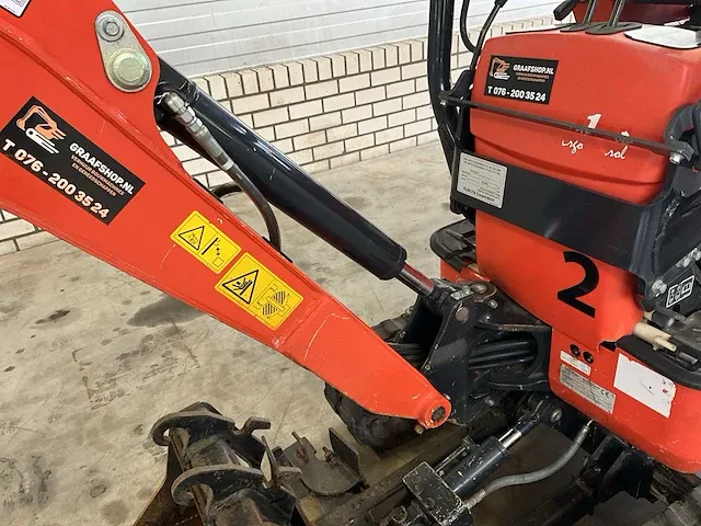 2020 kubota - u10-3 ergo control - minigraafmachine - afbeelding 14 van  41