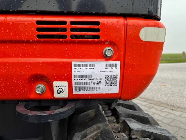 2020 kubota kx027 -4 minigraafmachine - afbeelding 24 van  26