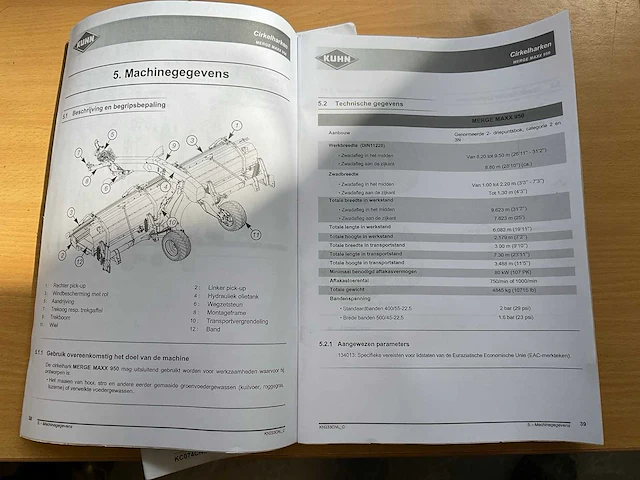 2020 kuhn merge maxx 950 bandhark - afbeelding 33 van  40
