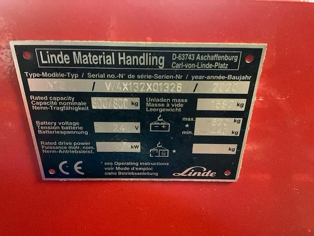 2020 linde n16 logistic portal train trolley - afbeelding 22 van  29