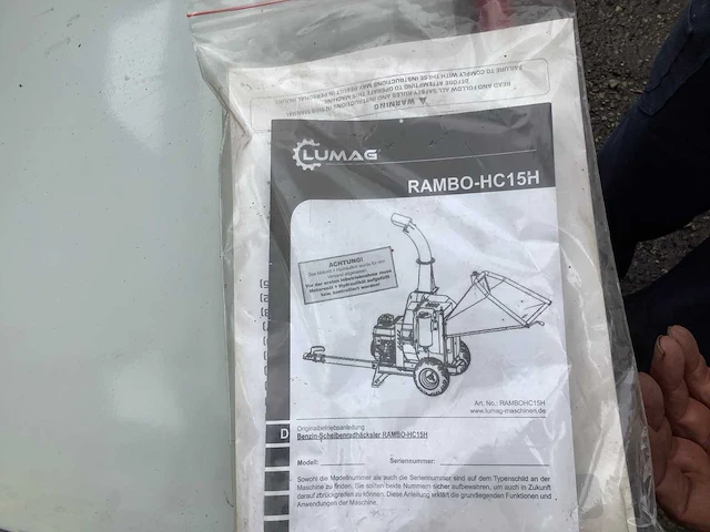 2020 lumag rambo hc15h houthakselaar - afbeelding 9 van  9