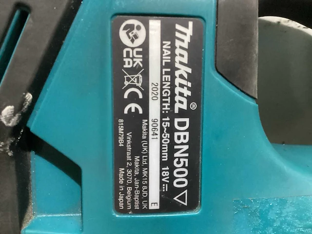 2020 makita dbn 500 zj tacker - afbeelding 3 van  3