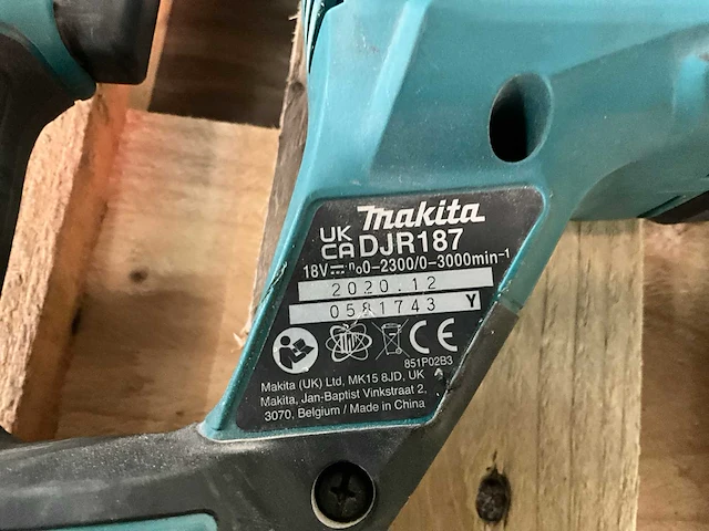 2020 makita djr187 reciprozaag - afbeelding 11 van  11