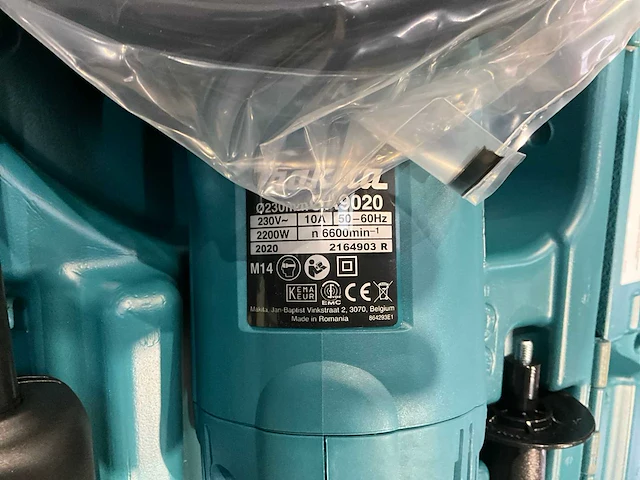 2020 makita ga9020/9558hnr haakse slijpmachine set - afbeelding 10 van  10