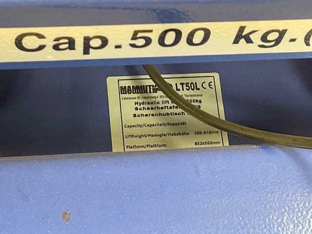 2020 mammuth lt50l schaar heftafel verrijdbaar - afbeelding 5 van  5