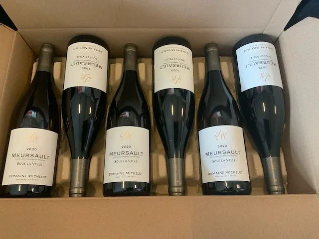 2020 michelot mersault bourgogne sous la velle witte wijn (6x) - afbeelding 3 van  4