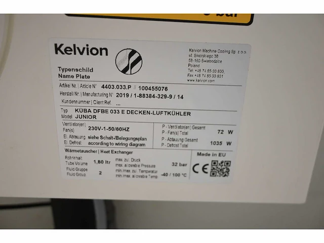 2020 mucon koelcel met kelvion verdamper - afbeelding 11 van  14