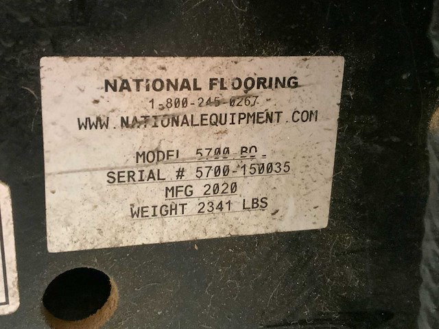 2020 national flooring equipment 5700 bol opzit accu tapijt / vloerstripper - afbeelding 8 van  16