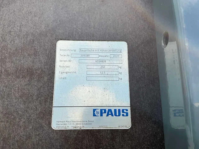 2020 paus easy 18 wh ladderlift - afbeelding 6 van  19