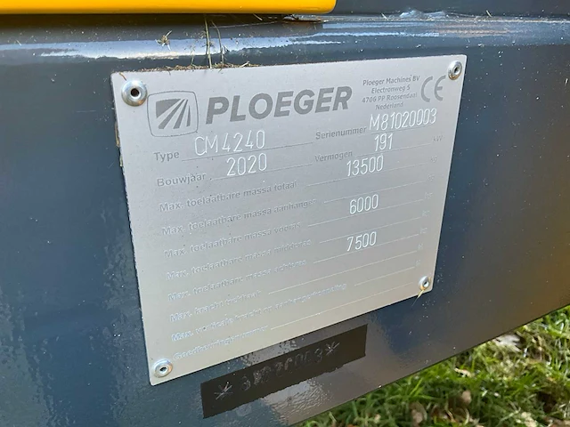 2020 ploeger cm4240 zelfrijdende bandhark - afbeelding 31 van  60