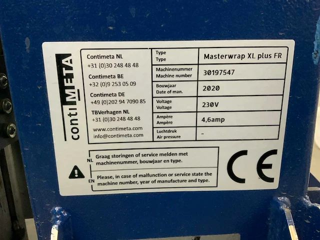 2020 robopac masterwrap xl palletfoliewikkelaar - afbeelding 15 van  23