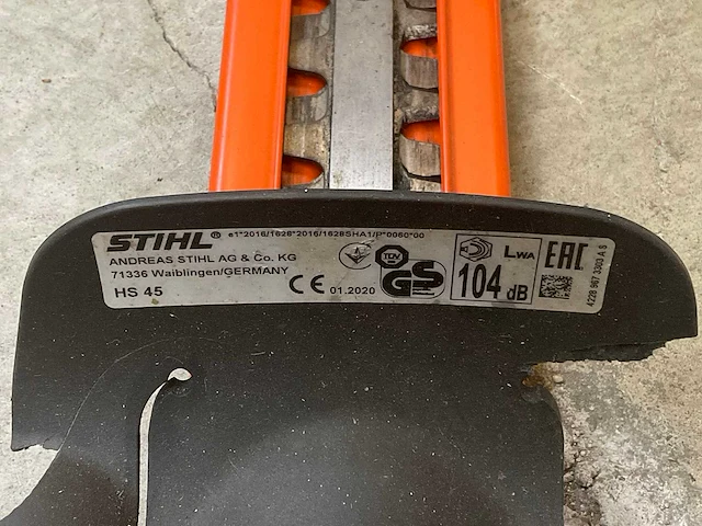 2020 stihl hs 45 heggenschaar - afbeelding 3 van  3