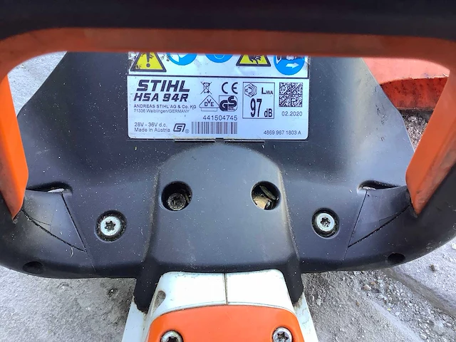 2020 stihl hsa94r heggenschaar - afbeelding 4 van  4