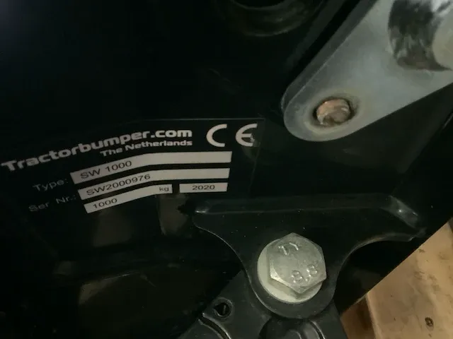 2020 sw1000 tractor bumper “1000 kg” - afbeelding 5 van  13