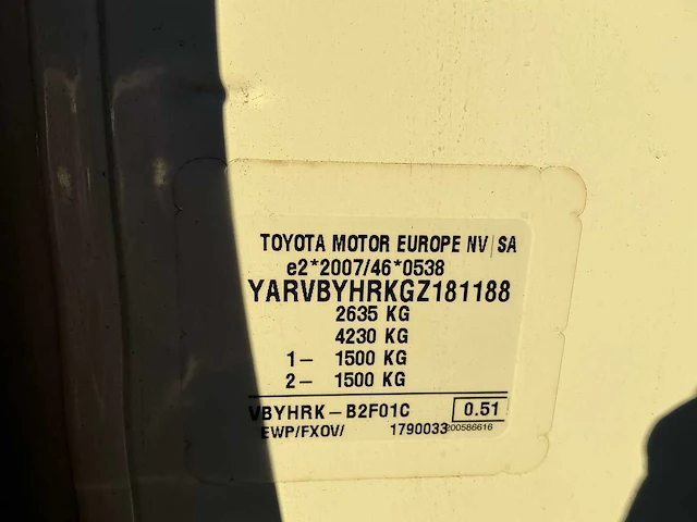 2020 toyota proace worker bedrijfswagen - afbeelding 25 van  37