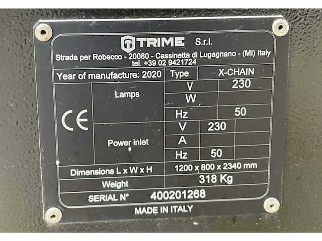 2020 trime x-chain a0122 stationaire lichtmast - afbeelding 4 van  12
