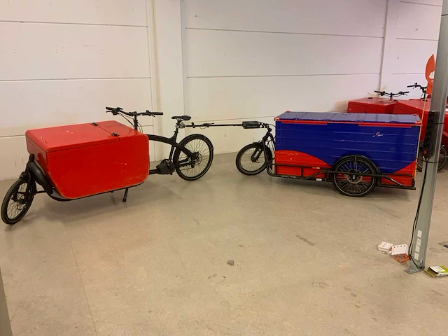 2020 triobike cargo big elektrische bakfiets met trailer - afbeelding 1 van  26