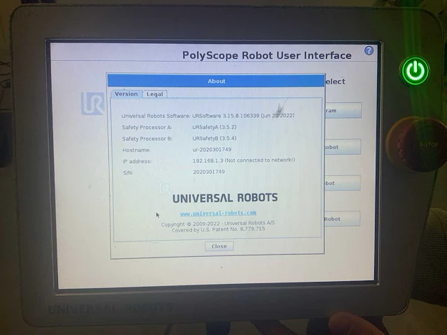 2020 universal robots ur-10 (cb3) collaboratieve robot - afbeelding 13 van  19