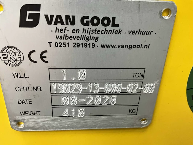 2020 van gool hijstraverse met wisselbare doorrolbak - afbeelding 4 van  12