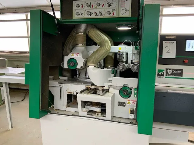 2020 weinig cube plus vierzijdige cnc profileer- en schaafmachine “754 hr” - afbeelding 3 van  26
