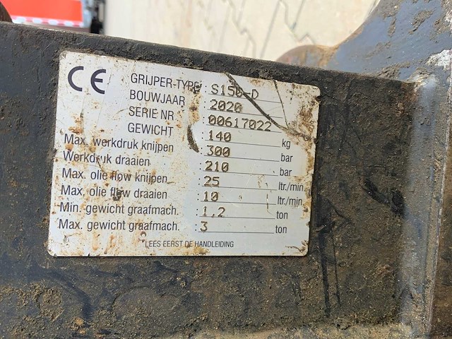 2020 zijtveld s150-d sloopgrijper / sorteergrijper - afbeelding 5 van  5