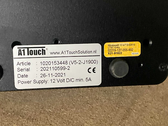 2021 a1 touch v5-2-j1900 panel-pc - afbeelding 5 van  6