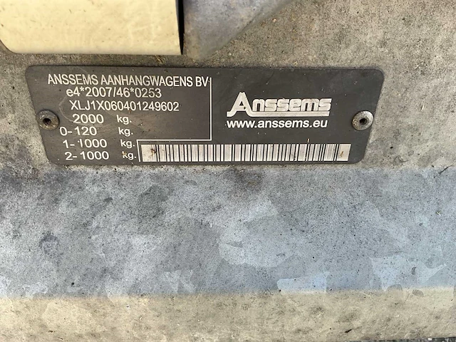 2021 anssems masta aanhangwagen - afbeelding 7 van  14