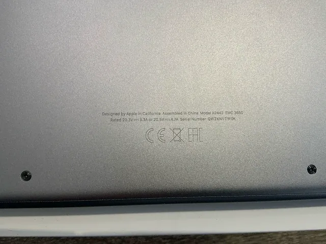 2021 apple macbook pro 14" a2442 laptop - afbeelding 7 van  7