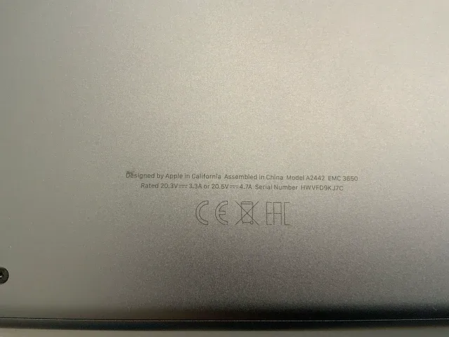 2021 apple macbook pro 14" a2442 laptop - afbeelding 8 van  8