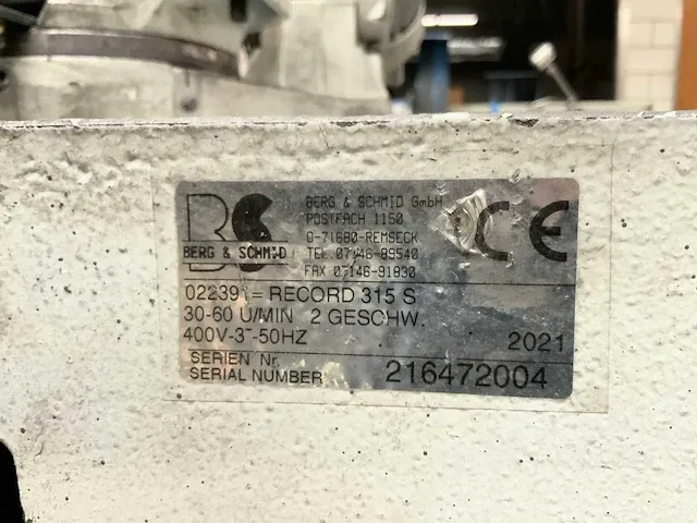 2021 b&g record 315s afkortcirkelzaagmachine - afbeelding 8 van  11