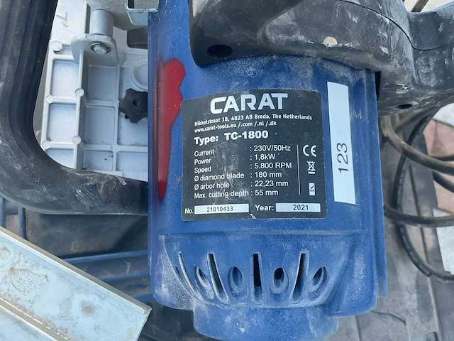 2021 carat tc-1800 afkortzaag - afbeelding 4 van  7