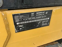 2021 caterpillar 308cr midigraafmachine - afbeelding 30 van  49