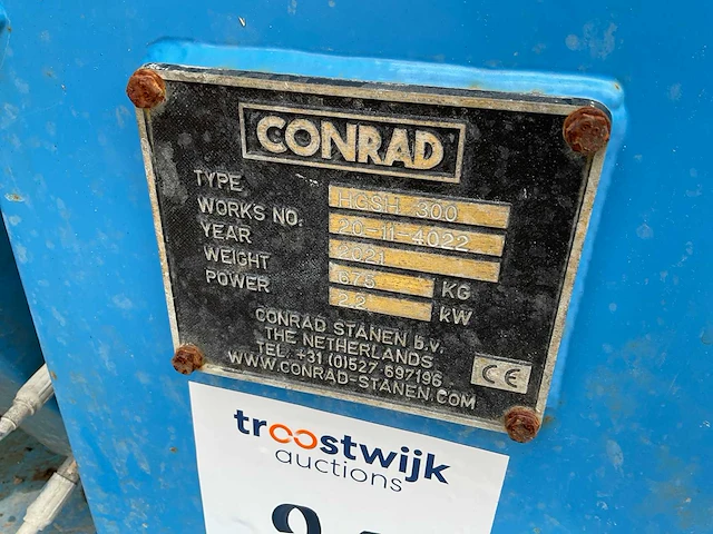2021 conrad hgsh 300 hydraulische groutslang vulhaspel - afbeelding 9 van  9