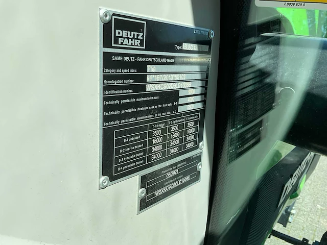 2021 deutz-fahr 6140 ttv vierwielaangedreven landbouwtractor - afbeelding 27 van  34