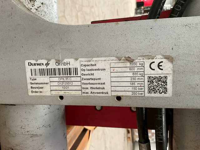 2021 durwen dpk35c vorkenbord - afbeelding 9 van  9