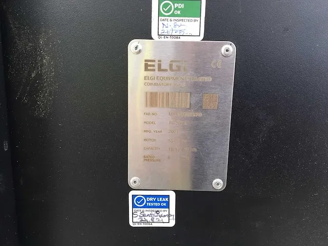 2021 elgi eg55-9 air compressor - afbeelding 7 van  10