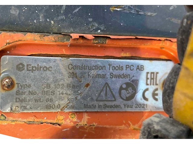 2021 epiroc sb152 hydraulische breekhamer - afbeelding 7 van  7