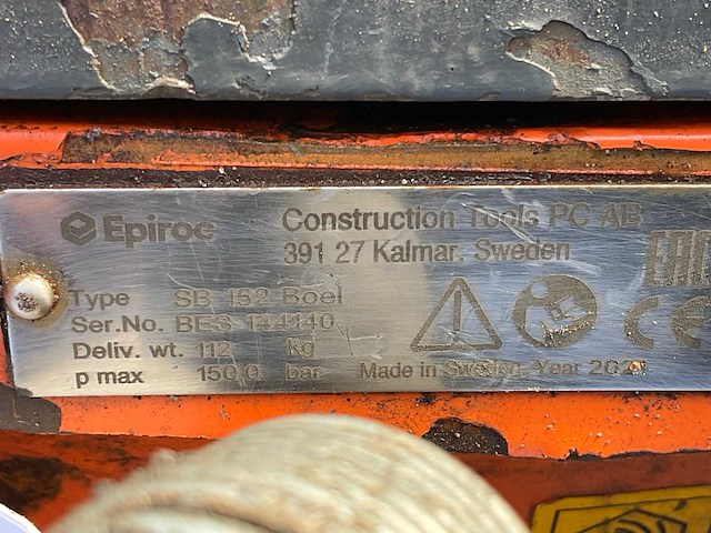 2021 epiroc sb152 hydraulische breekhamer - afbeelding 8 van  8