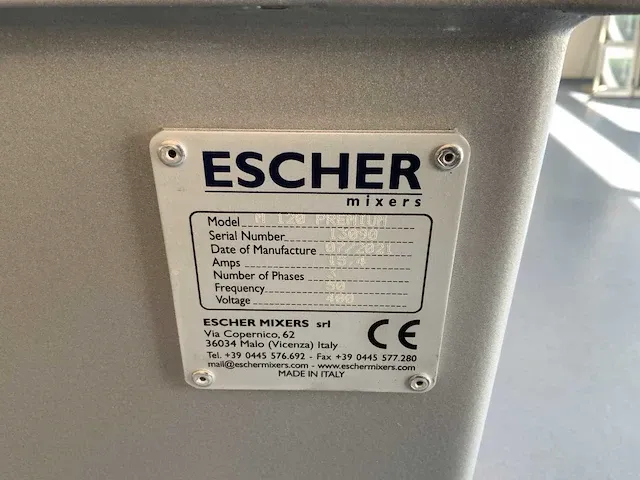 2021 escher m 120 premium spiraalkneder - afbeelding 8 van  8