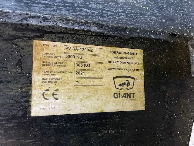 2021 giant pv-3a-1200-z vorkenbord - afbeelding 6 van  6