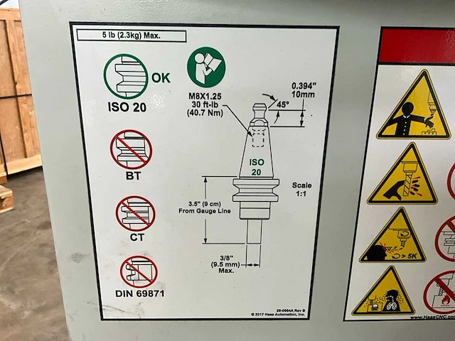 2021 haas cm1 3-assig bewerkingscentrum - afbeelding 9 van  23