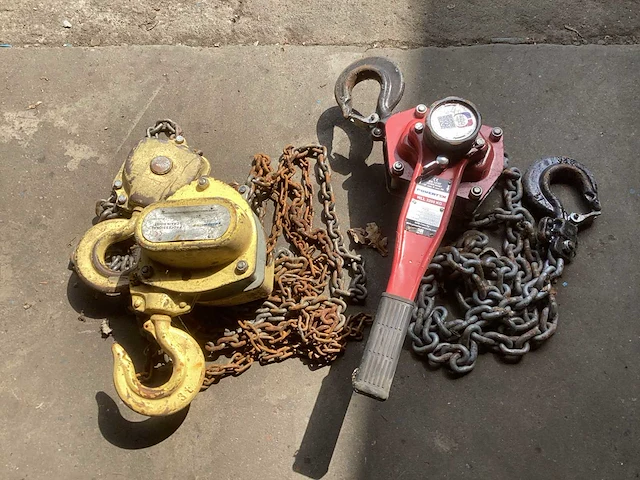 2021 haklift & powertex wll3t & plh32 kettingtakel (2x) - afbeelding 1 van  4