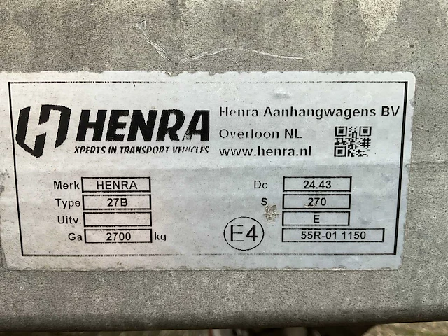 2021 henra aanhangwagen - afbeelding 10 van  19