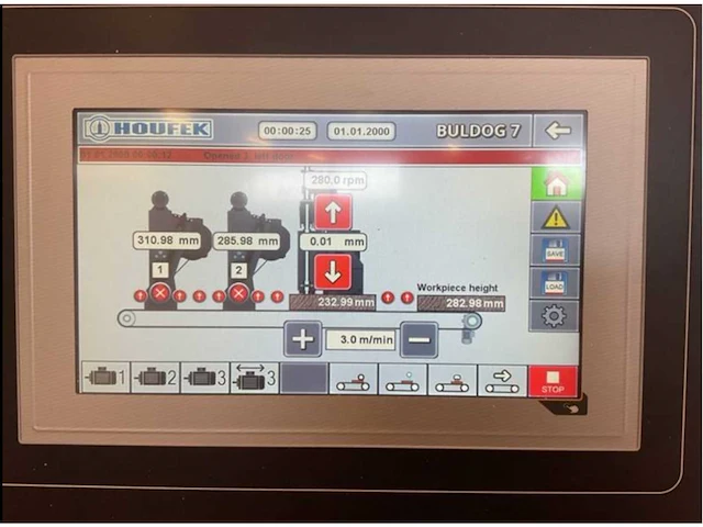 2021 houfek spb 1350 bulldog 7 breedbandschuurmachine - afbeelding 20 van  22